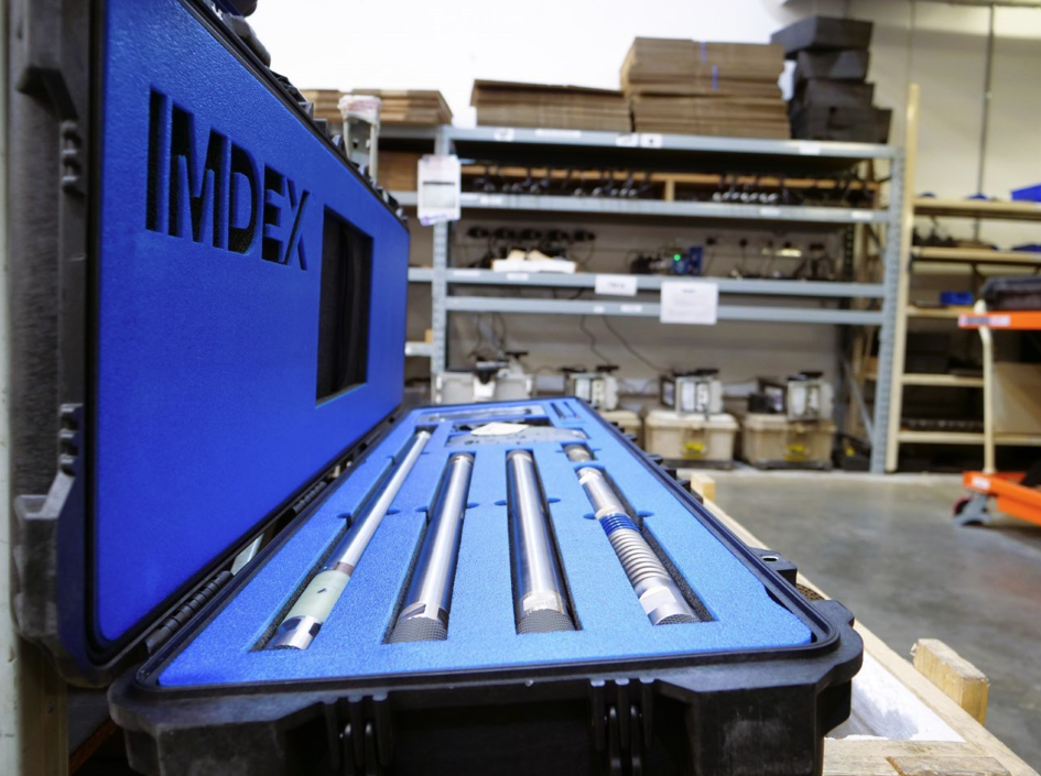 IMDEX Survey rock-knowledge sensors in protective case