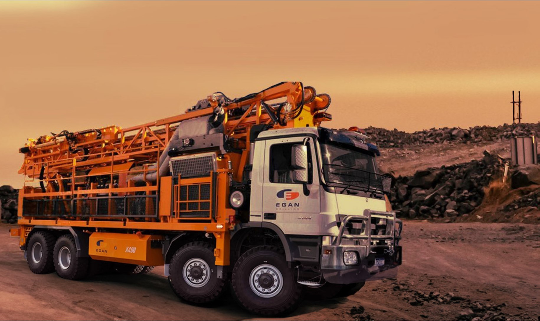 Egan Drilling rig on site