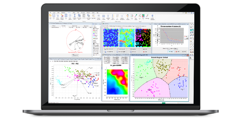 Screenshot of ioGAS interface