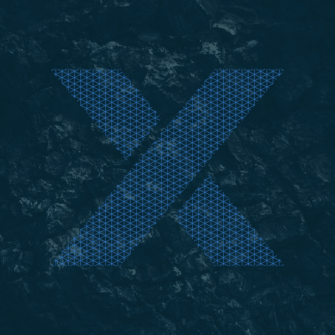 IMDEX Data Analysis software - Rock wall with blue X icon overlay